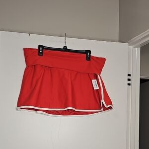 Old Navy Red Skort with White Trim